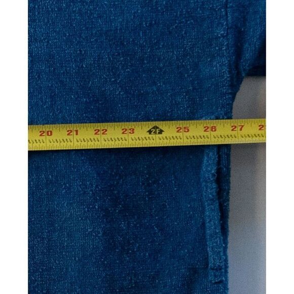 Vintage Metro Goldwyn Mayer Movie Studios Logo Blue Bathrobe One Size Fits All - Picture 3 of 10